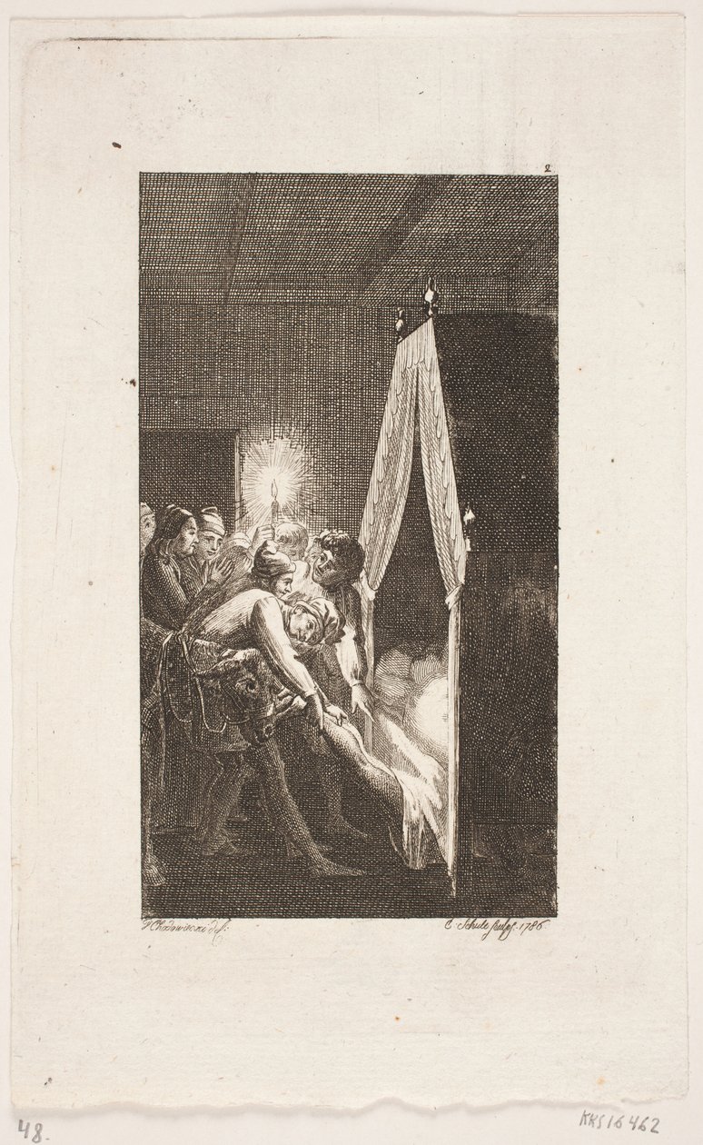 Vignette de titre pour Smollett "Les Aventures de Peregrine Pickle" - Georg Christian Schule