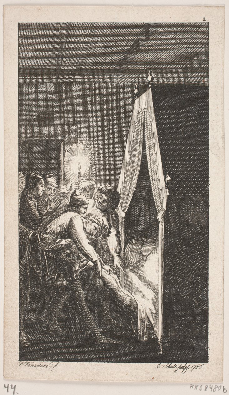 Vignette de titre pour Smollett "Les Aventures de Peregrine Pickle" - Georg Christian Schule
