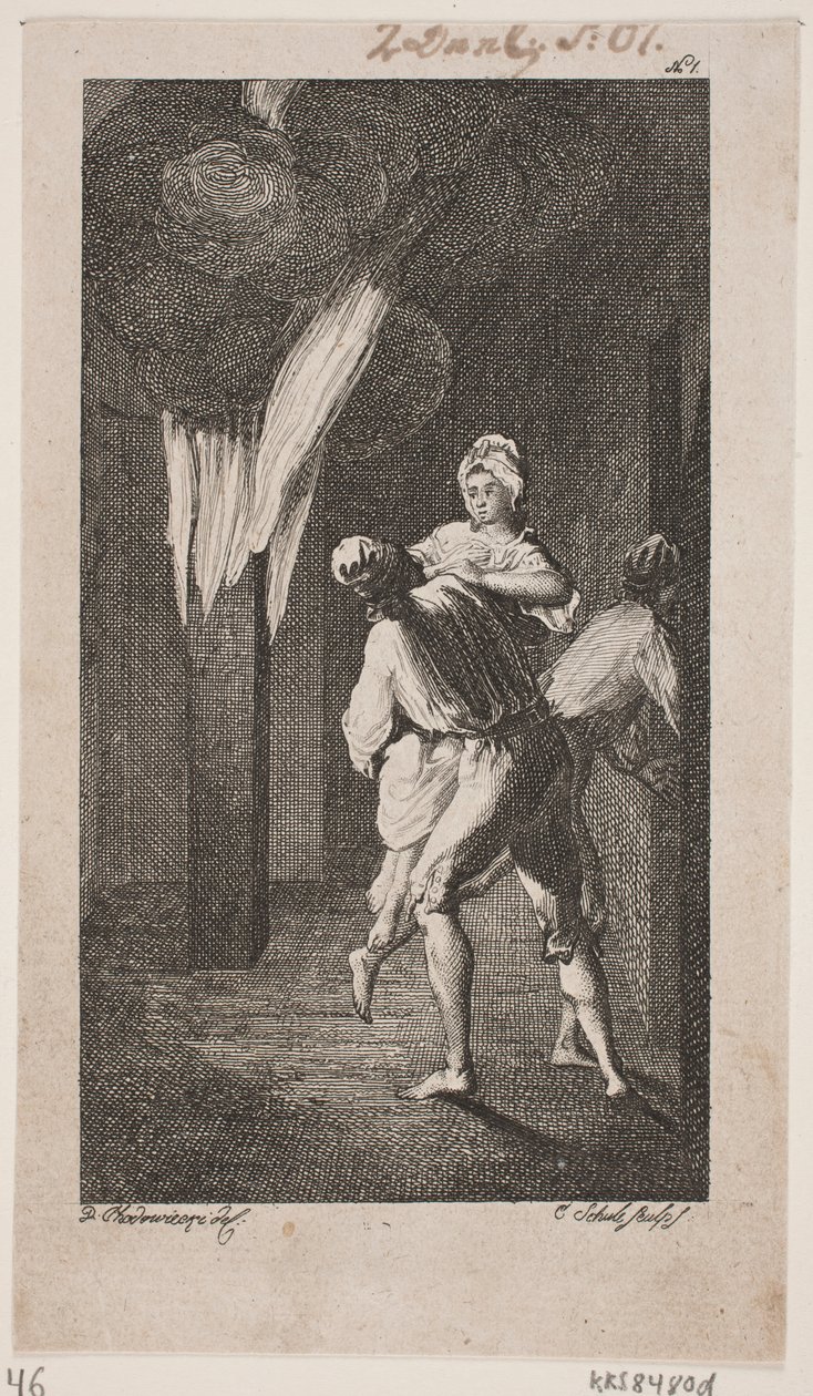 Vignette de titre pour Smollett "Les aventures de Peregrine Pickle" - Georg Christian Schule