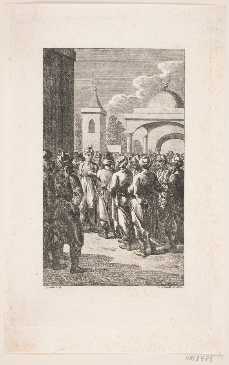 Scène de rue turque - Georg Christian Schule