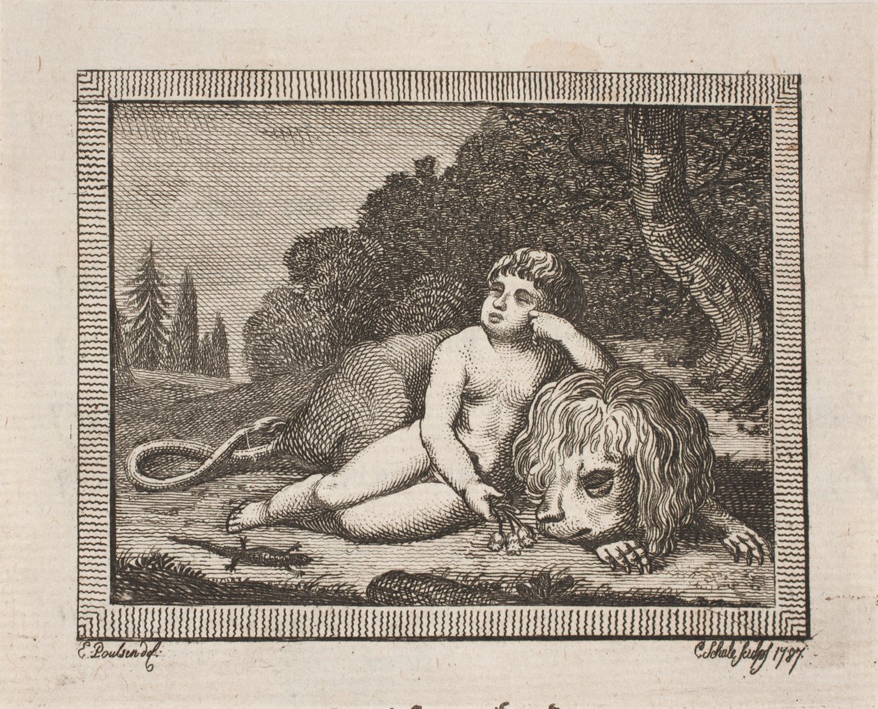 Vignette pour "Œuvres complètes" de J. H. Wessel - Georg Christian Schule