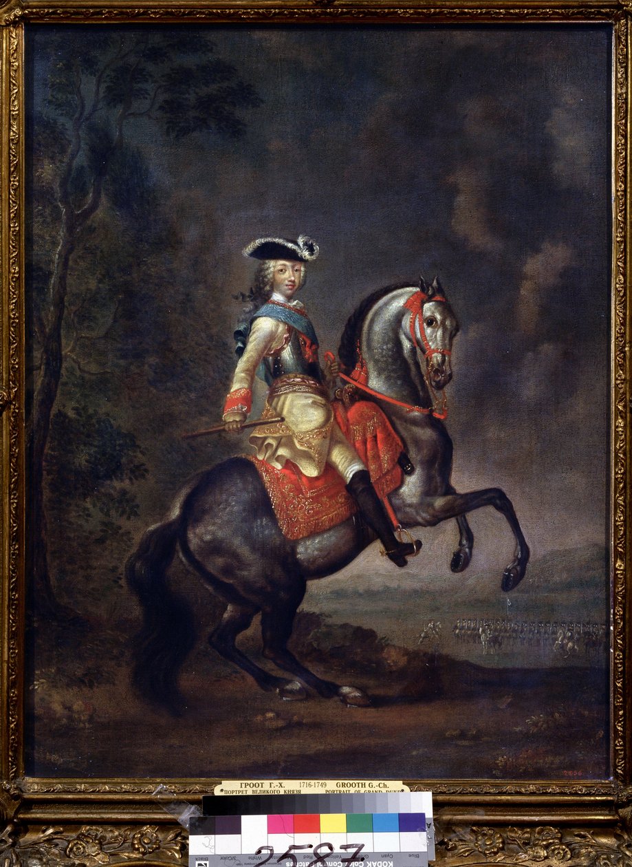 Portrait du grand duc Pierre III - Georg Christoph Grooth