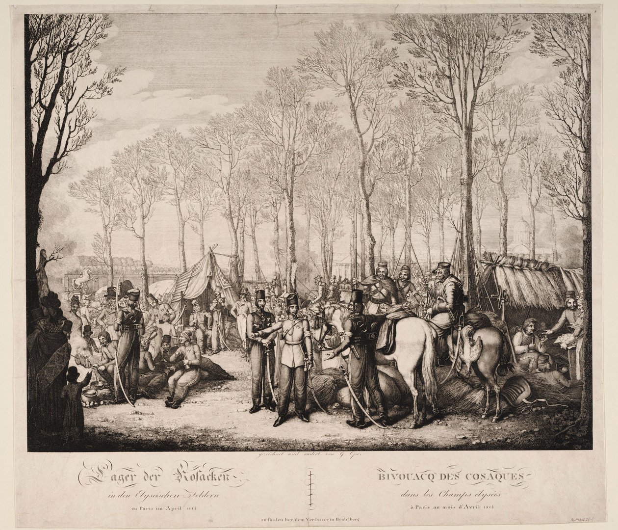 Bivouac des cosaques sur l