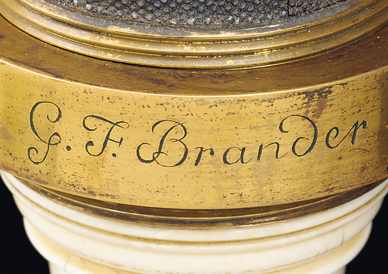 Microscope de type boîte composé, vers 1775 - Georg Friedrich Brander