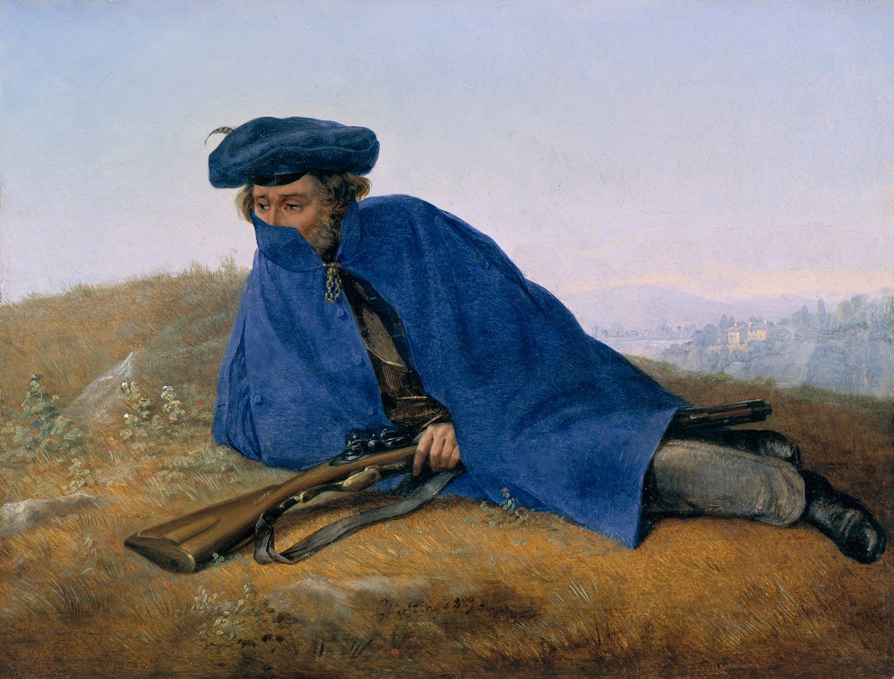 French : Aux avant-postes On Outpost - Georg Friedrich Kersting