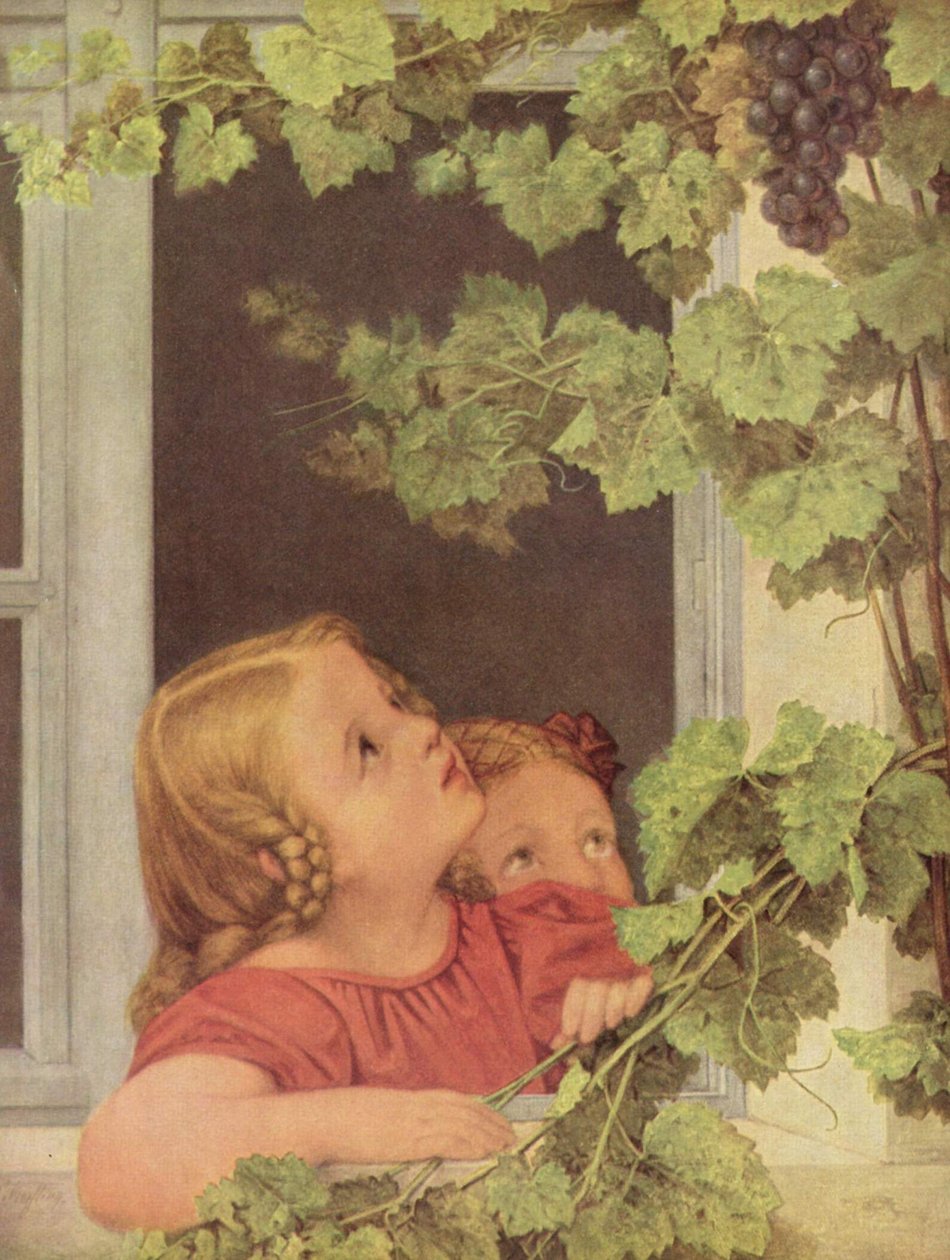 Allemand : Kinder am Fenster Enfants à la fenêtre - Georg Friedrich Kersting