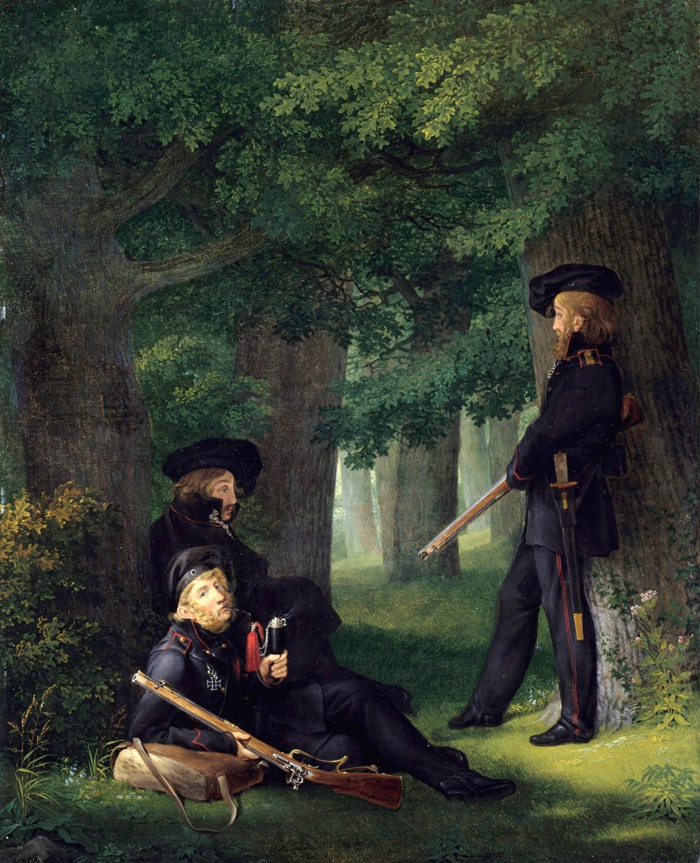 Devoir de poste avancée (Les avant-postes) - Georg Friedrich Kersting