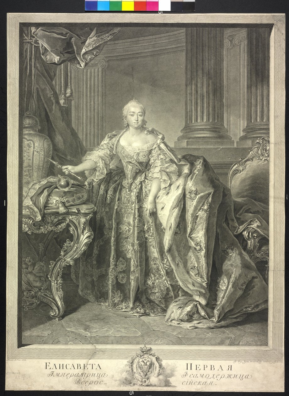 Impératrice de Russie Elisabeth Petrowna - Georg Friedrich Schmidt
