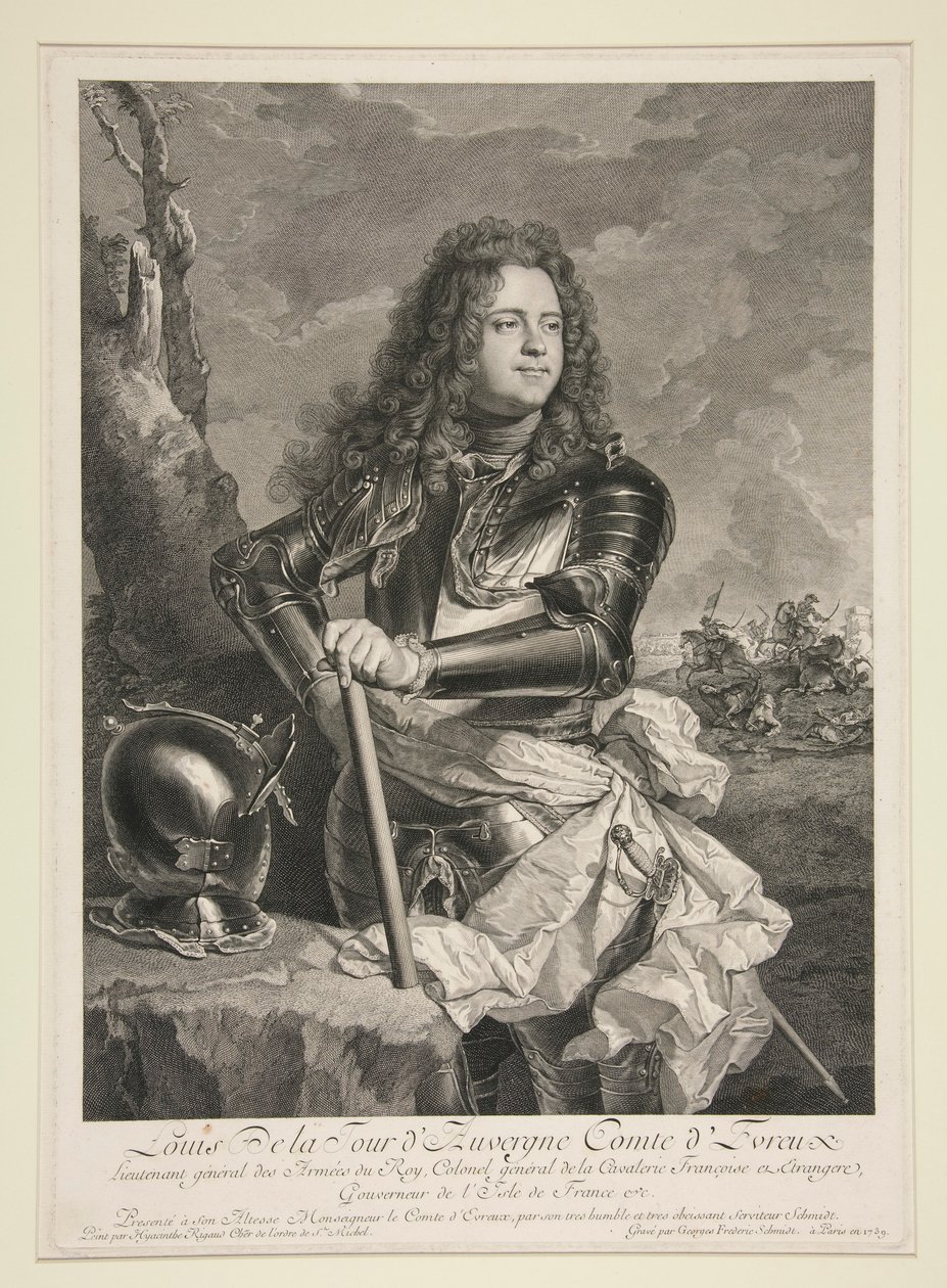 Portrait de Louis de la tour - Georg Friedrich Schmidt