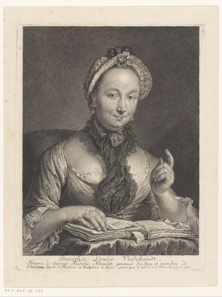 Portrait de Dorothée Louise Viedebandt - Georg Friedrich Schmidt