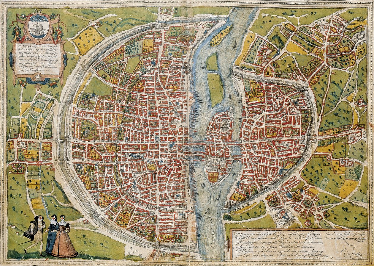 BRAUN, George (1541-1622). ORTELIUS, Abraham (1527-1598). HOGENBERG, Franz (1535-1590). Civitatis Orbis Terrarum (Theatrum orbis terrarum). 1572-1617. Paris (1572). Volume I. Gravure. ESPAGNE. CASTILLE ET LEÓN. Salamanque. Bibliothèque de l