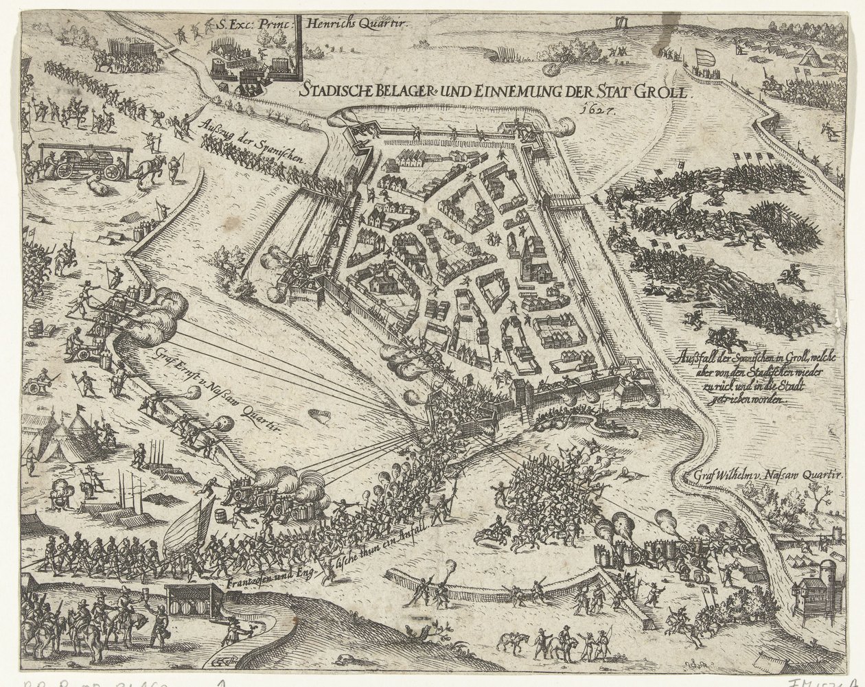 Siège de Grol par Frédéric-Henri, 1627 - Georg Keller