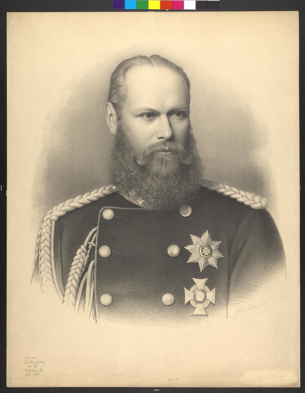 Roi de Wurtemberg Guillaume II - Georg Ludwig Engelbach Engelbach