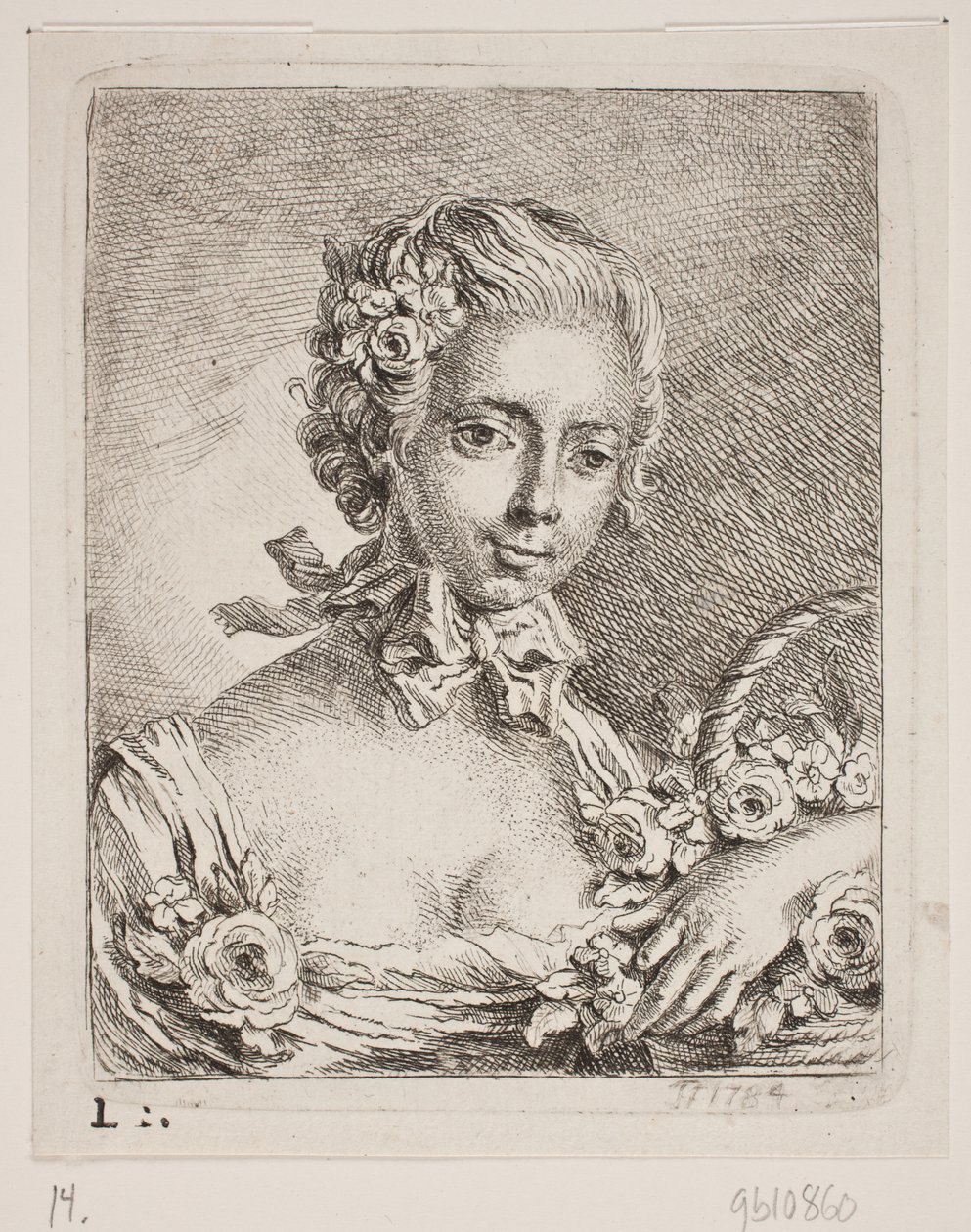 Une fille aux fleurs - Georg Mathias Fuchs