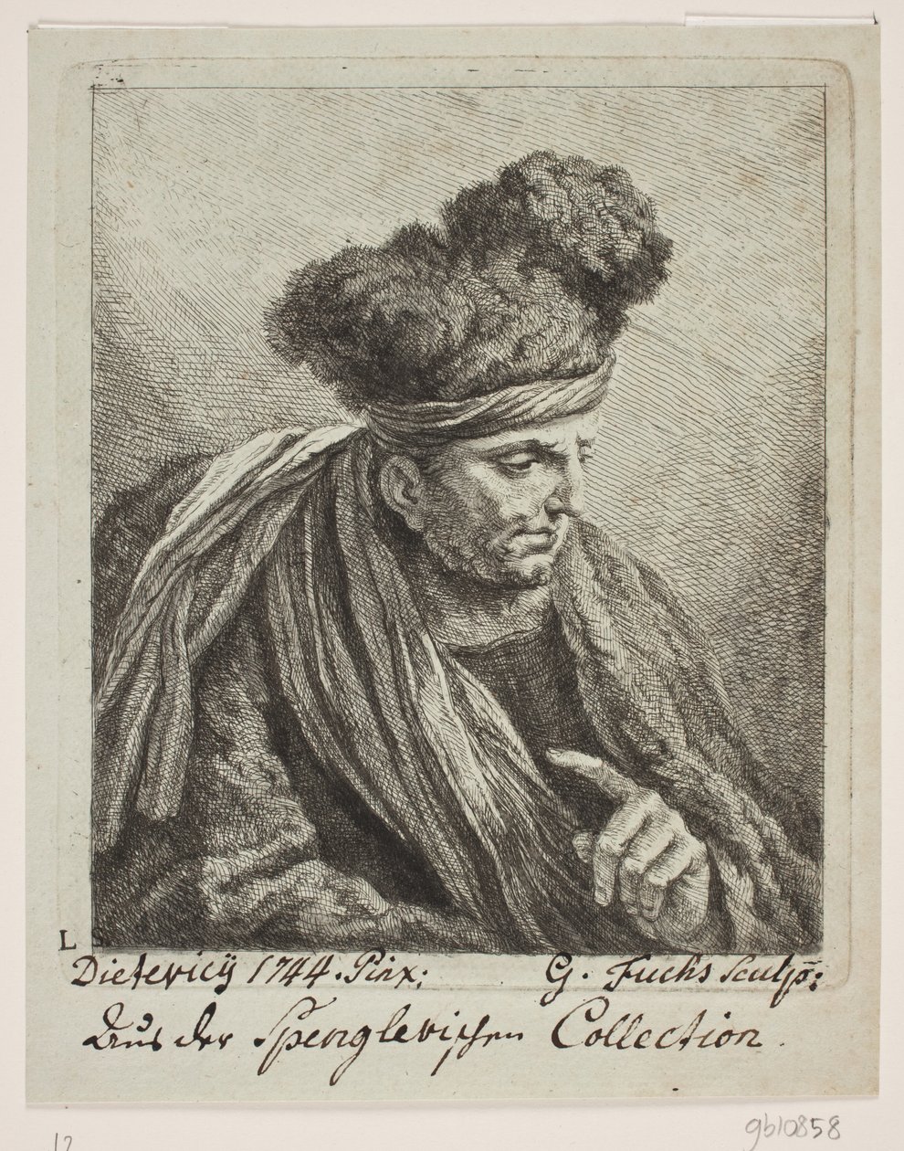 Un homme avec un turban - Georg Mathias Fuchs