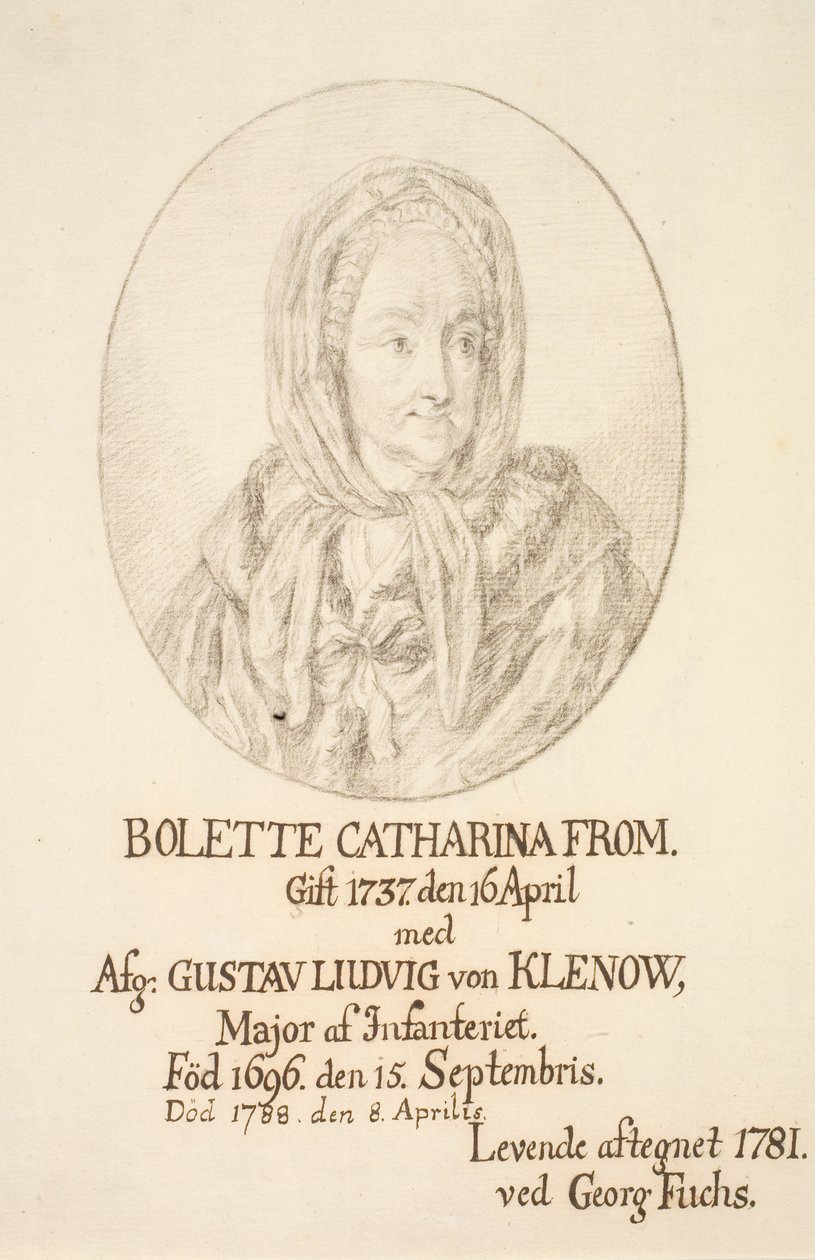 Portrait de Bolette Catharina From - Georg Mathias Fuchs