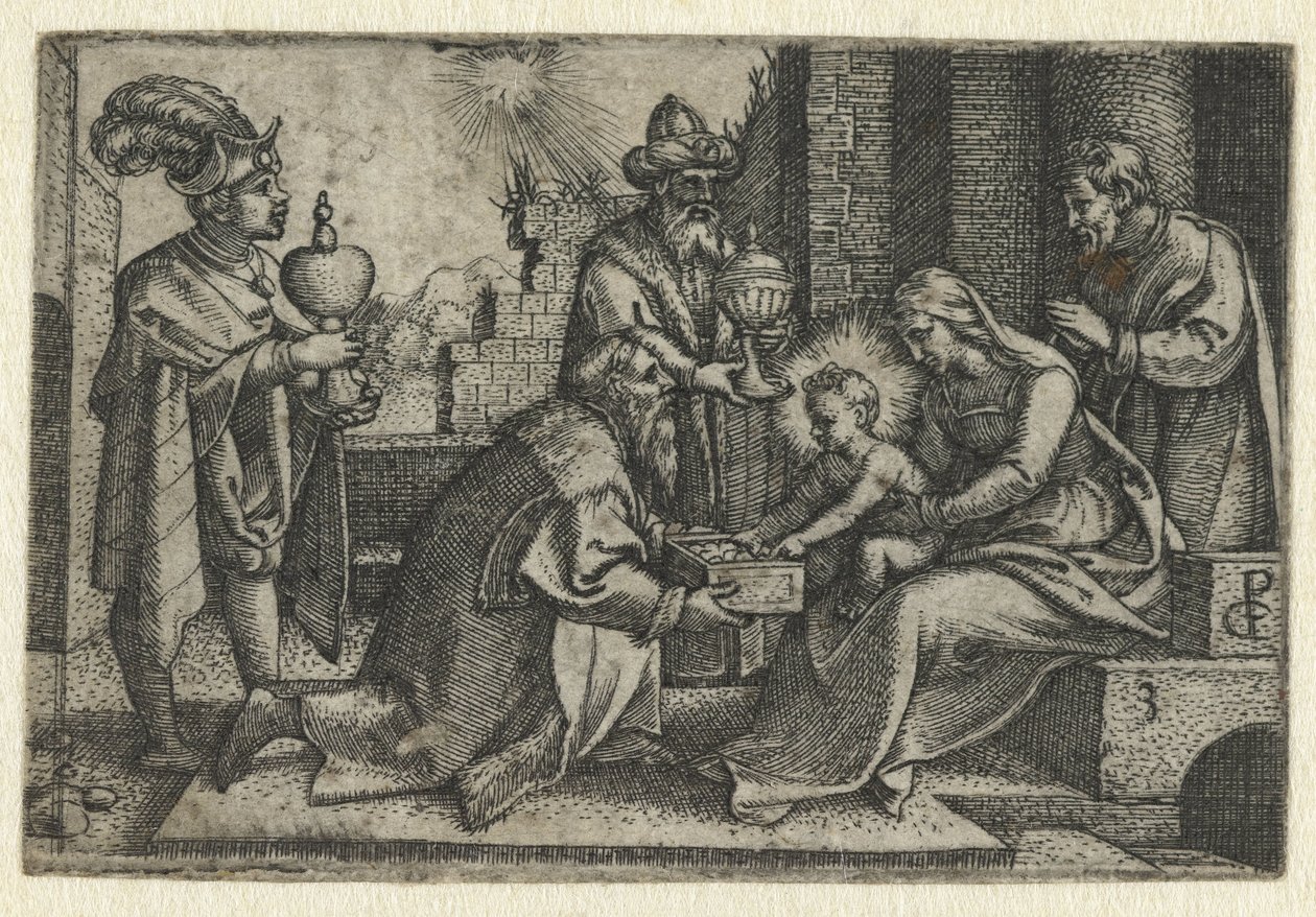 Adoration des mages - Georg Pencz