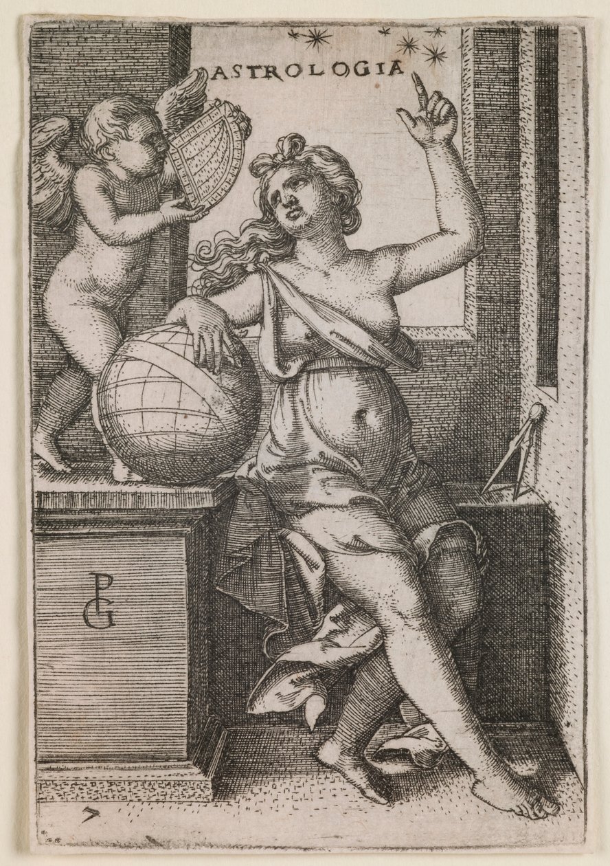 Astrologia, de la série « Les Arts Libéraux » - Georg Pencz