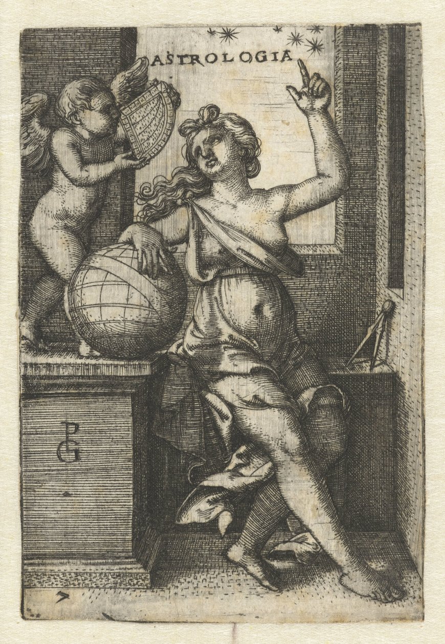 Astronomie (Zeven Vrije Kunsten, titre de la série) - Georg Pencz