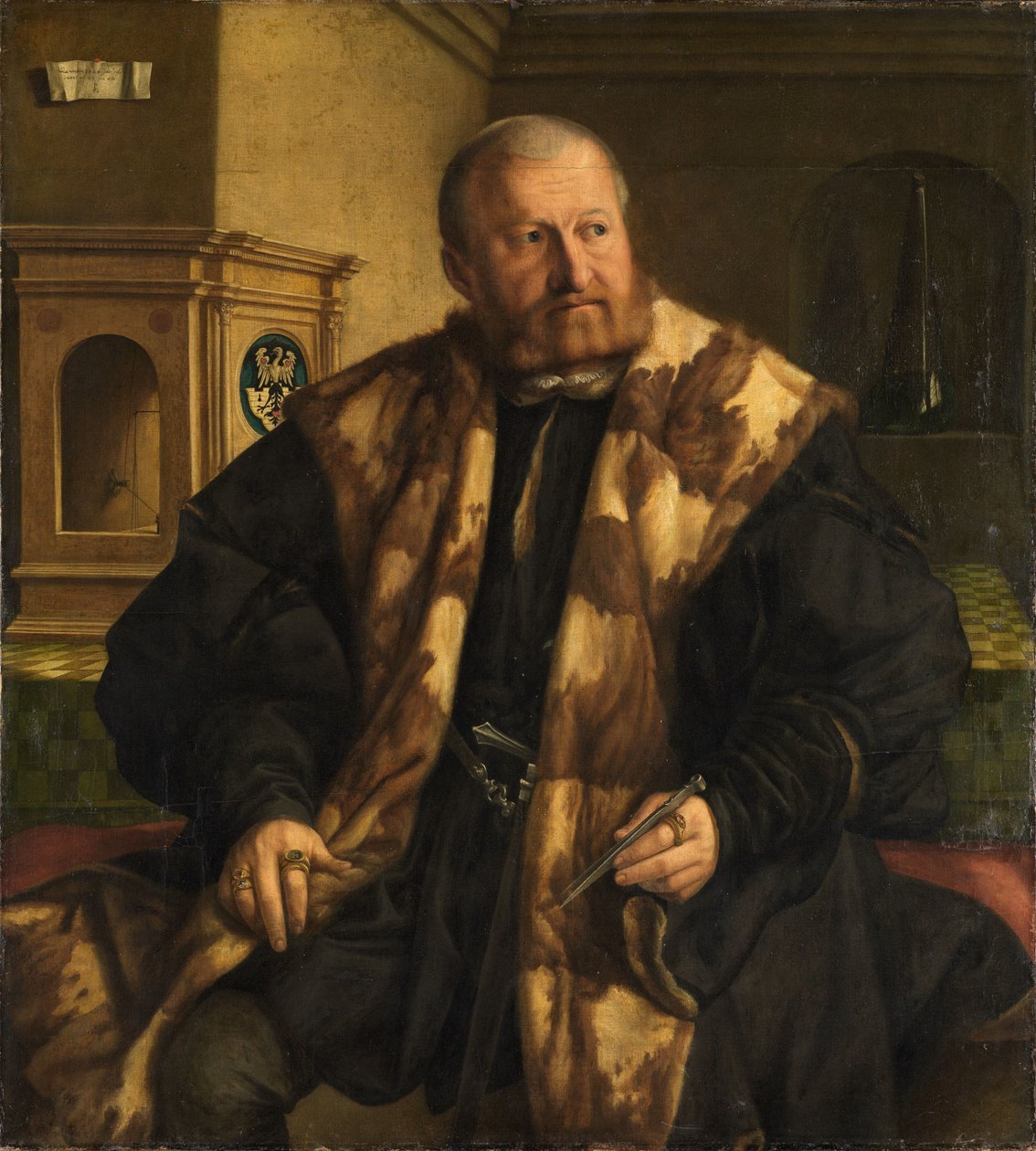Portrait de Jörg Herz, maître monnayeur de Nuremberg - Georg Pencz