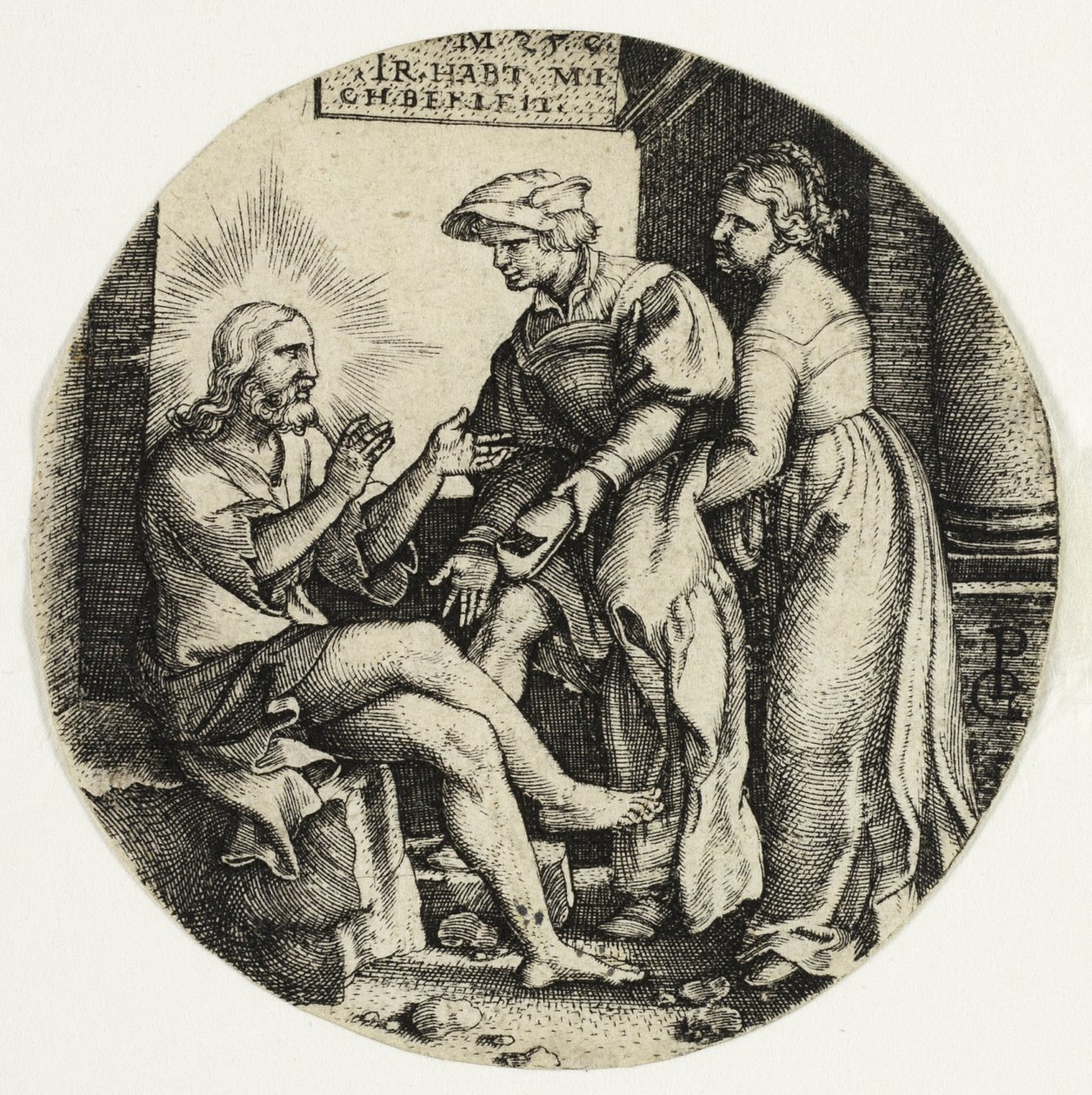 Vêtir les Nus, des Sept Actes de Miséricorde - Georg Pencz
