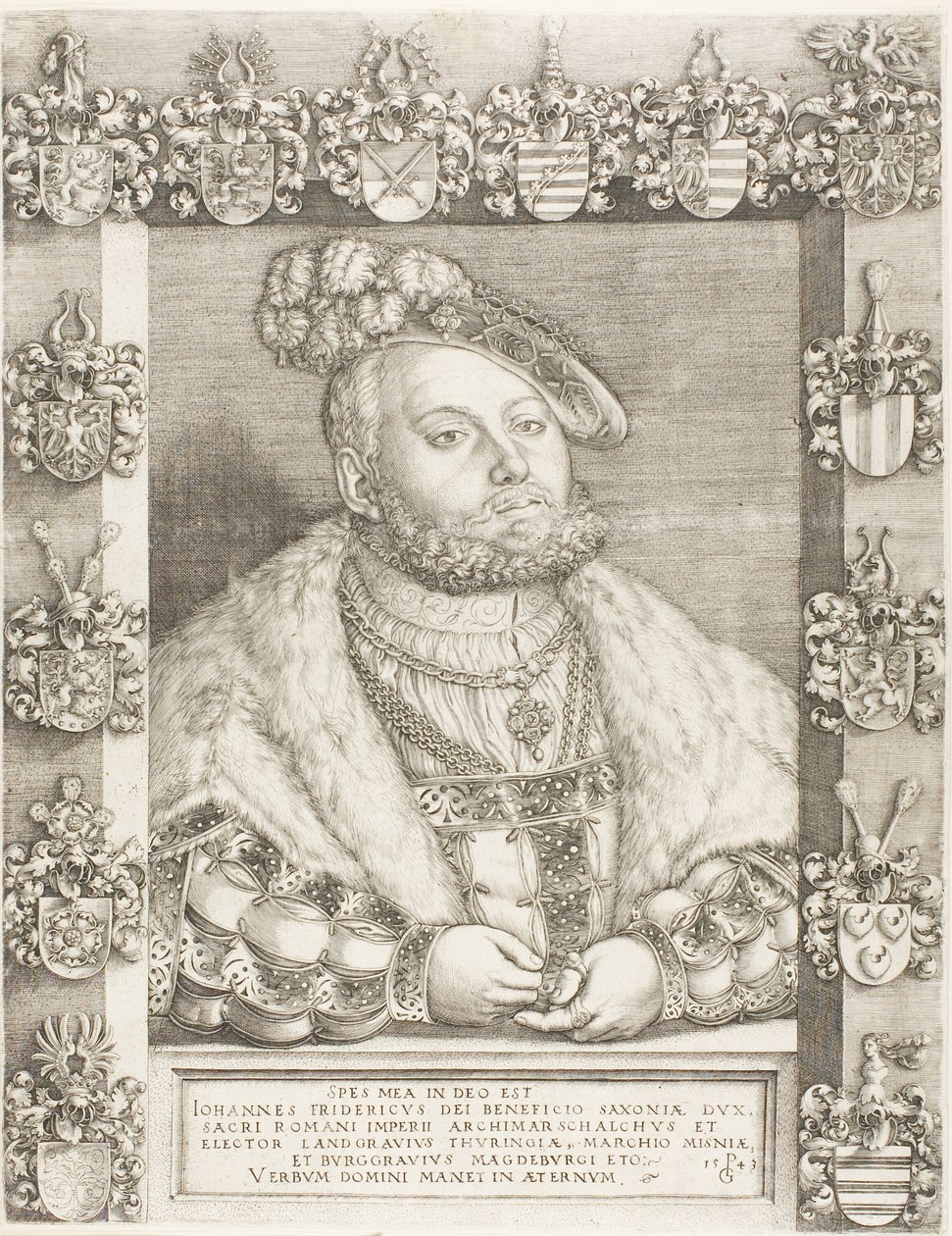 Électeur Jean Frédéric le Magnanime de Saxe - Georg Pencz