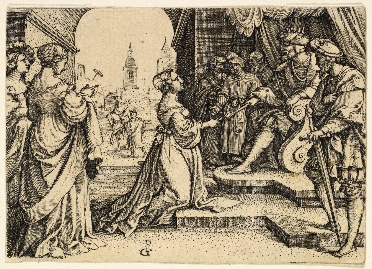 Esther devant Assuérus - Georg Pencz