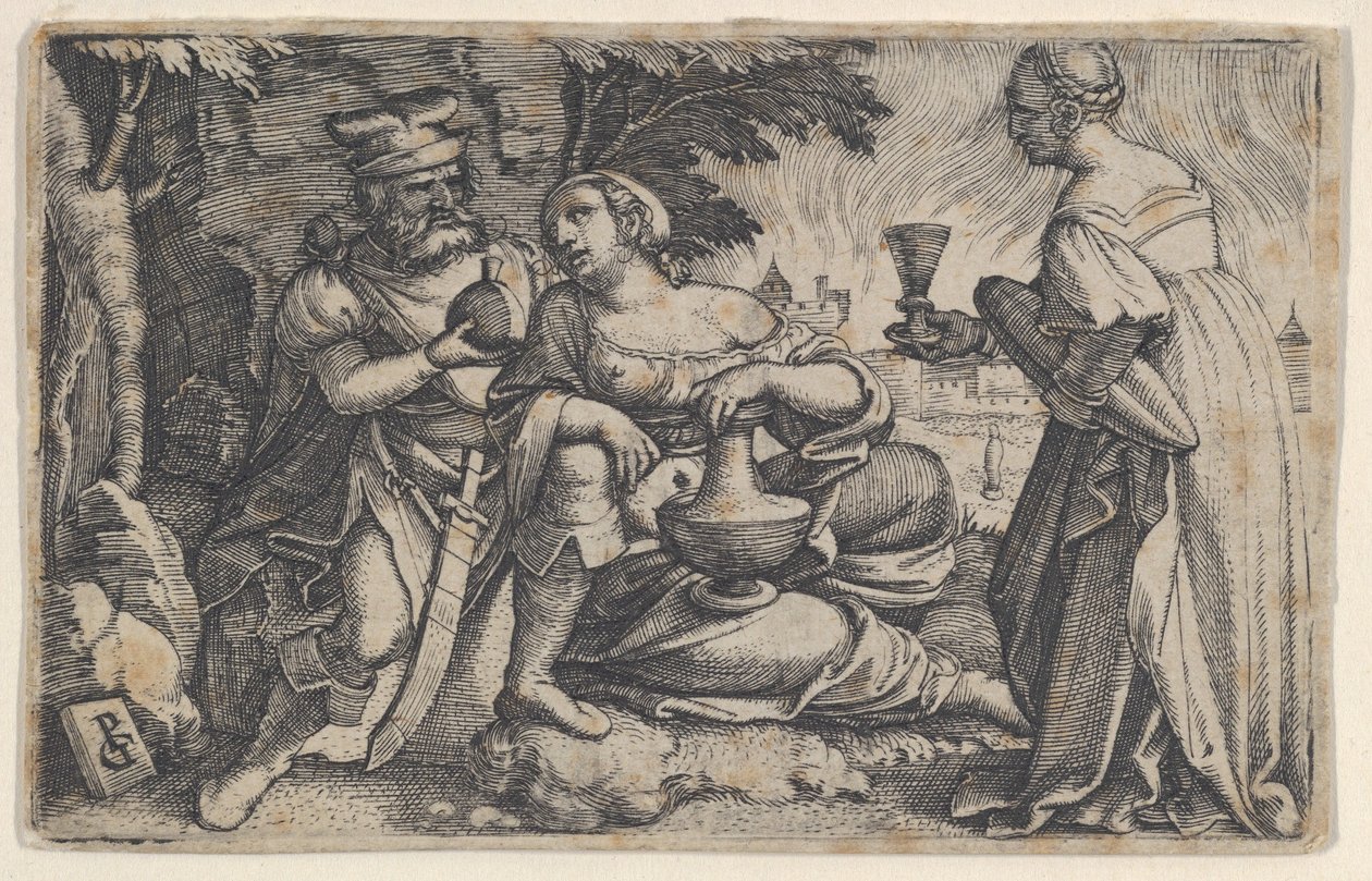 Lot et ses filles - Georg Pencz