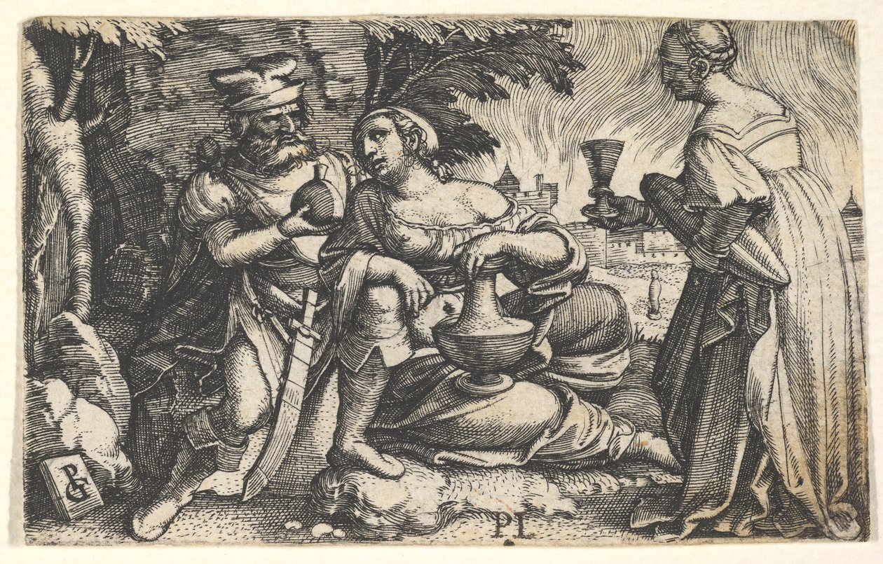 Lot et ses filles, vers 1531 - Georg Pencz