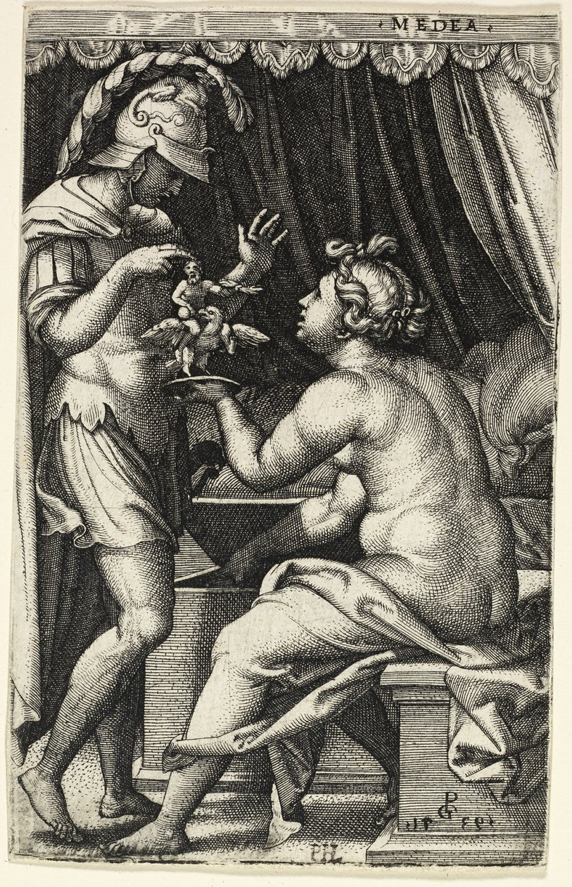 Médée et Jason, des héroïnes grecques - Georg Pencz