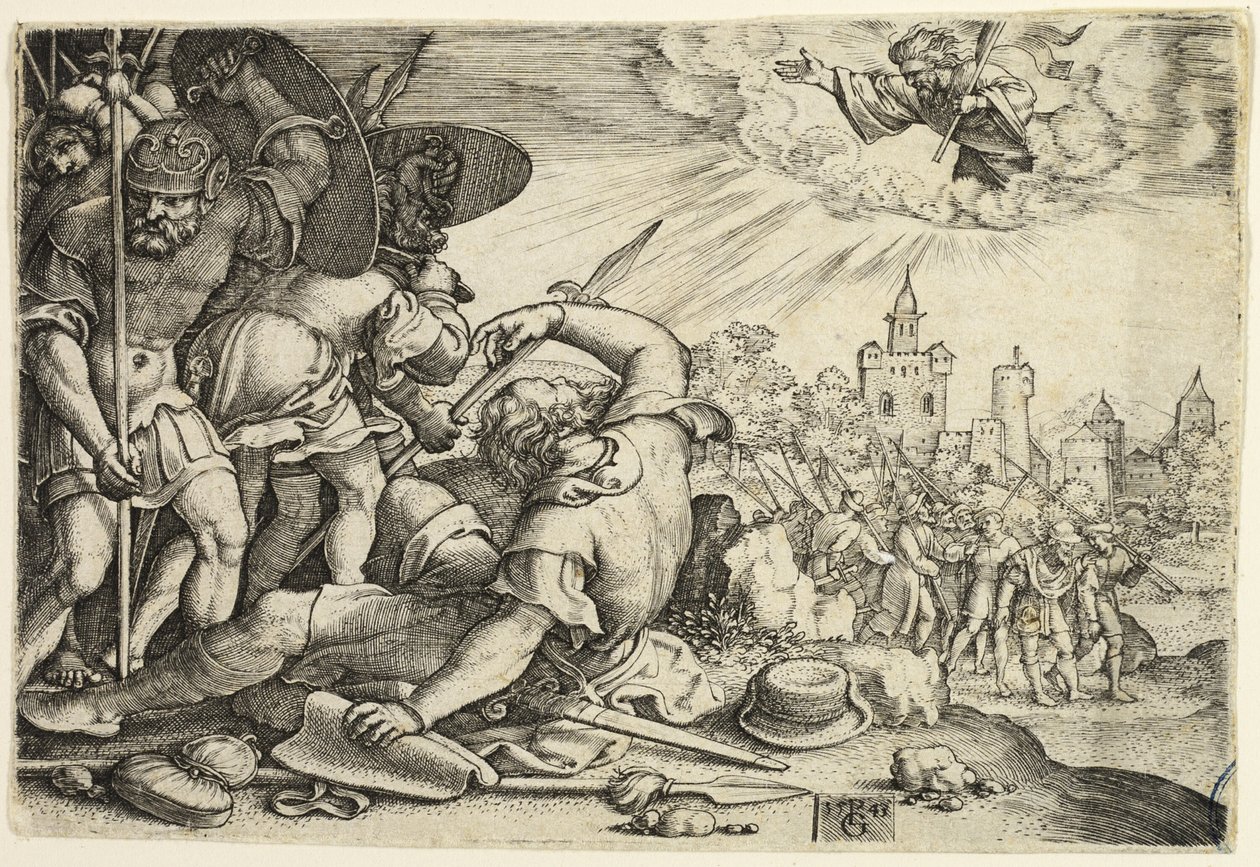 La conversion de Saint Paul - Georg Pencz
