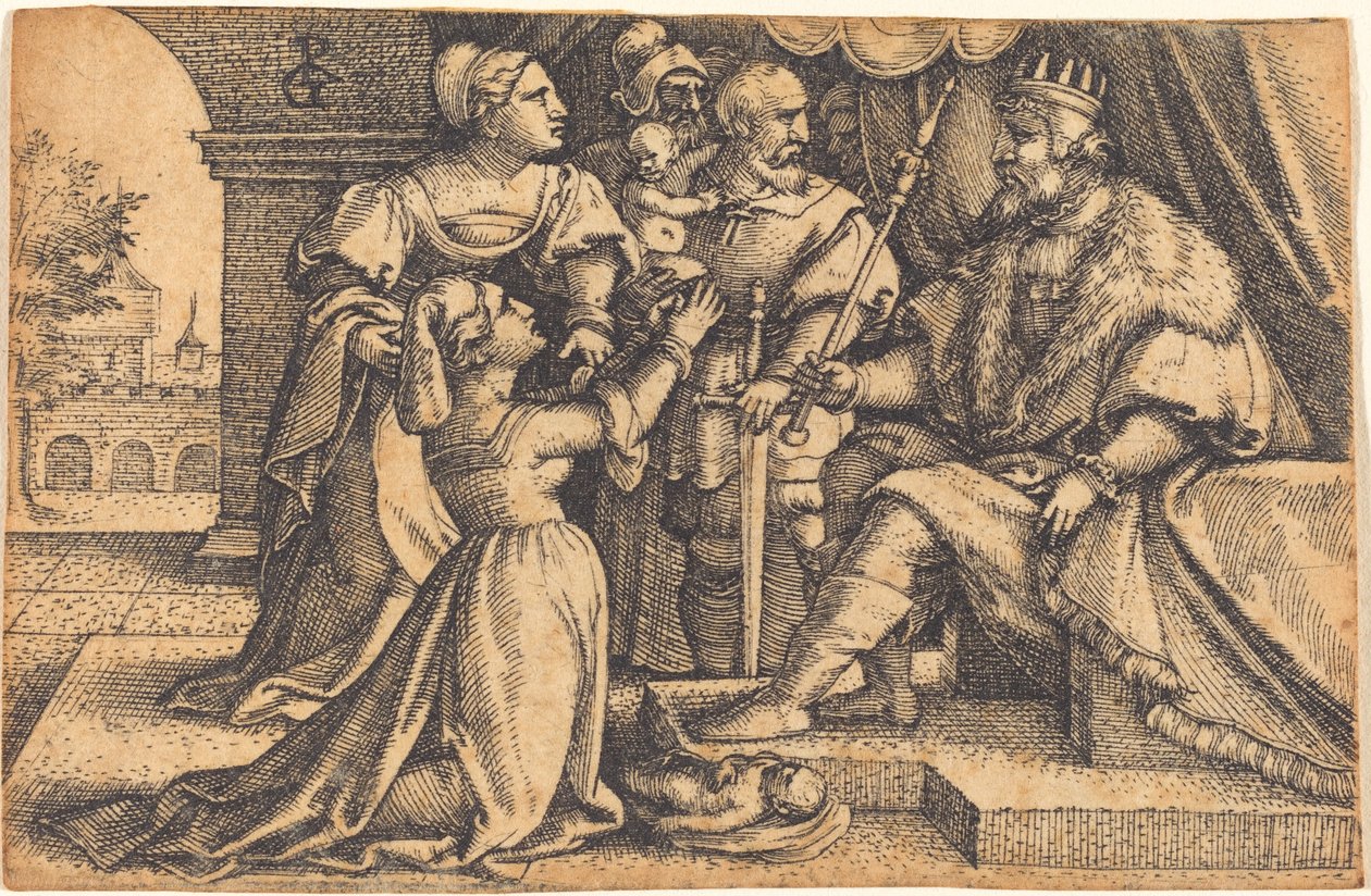 Le Jugement de Salomon - Georg Pencz