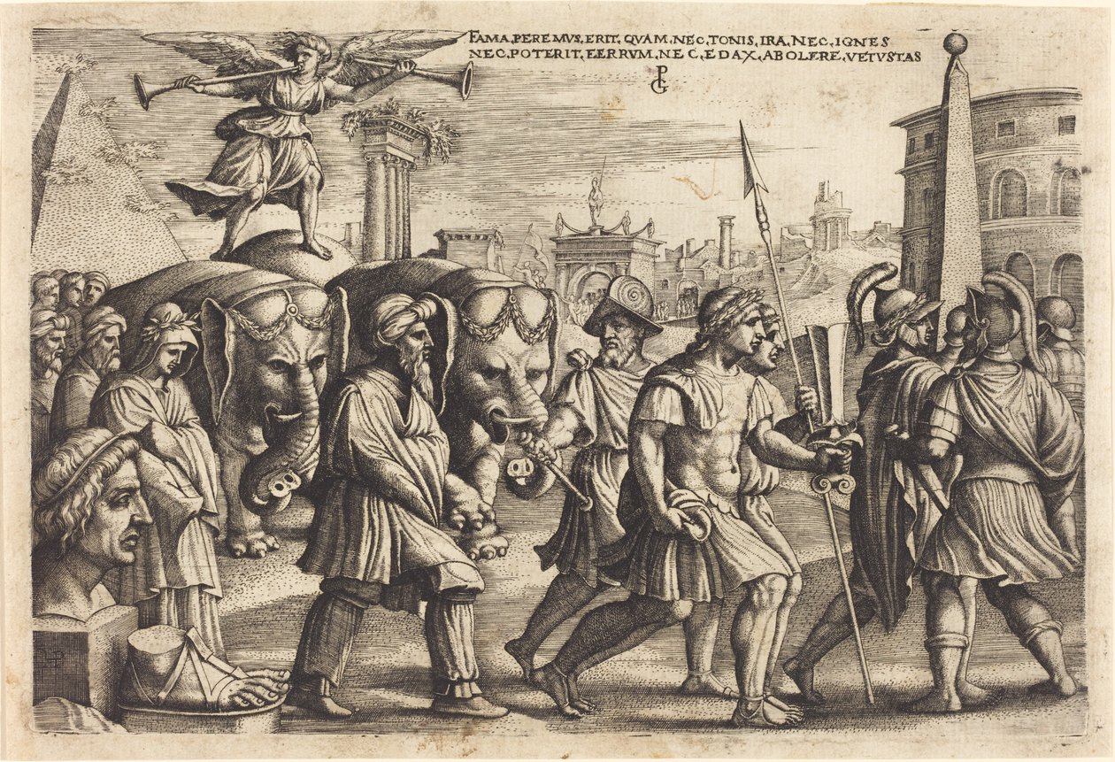 Le triomphe de la renommée - Georg Pencz