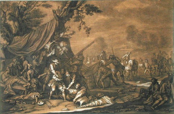 Transport des blessés après la bataille - Georg Philipp I (after) Rugendas