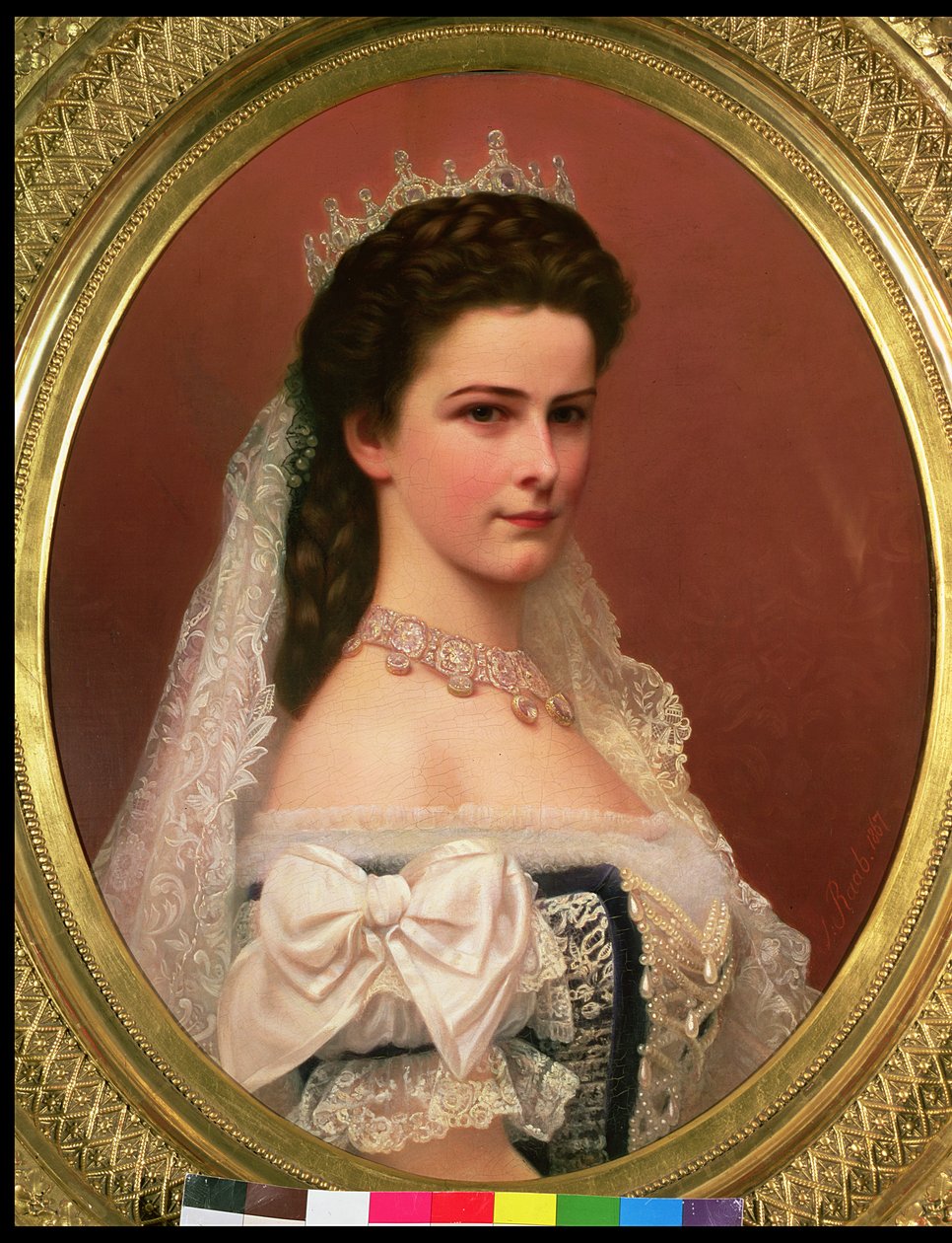 Impératrice Élisabeth de Bavière (1837-98) en costume hongrois, 1867 - Georg Raab
