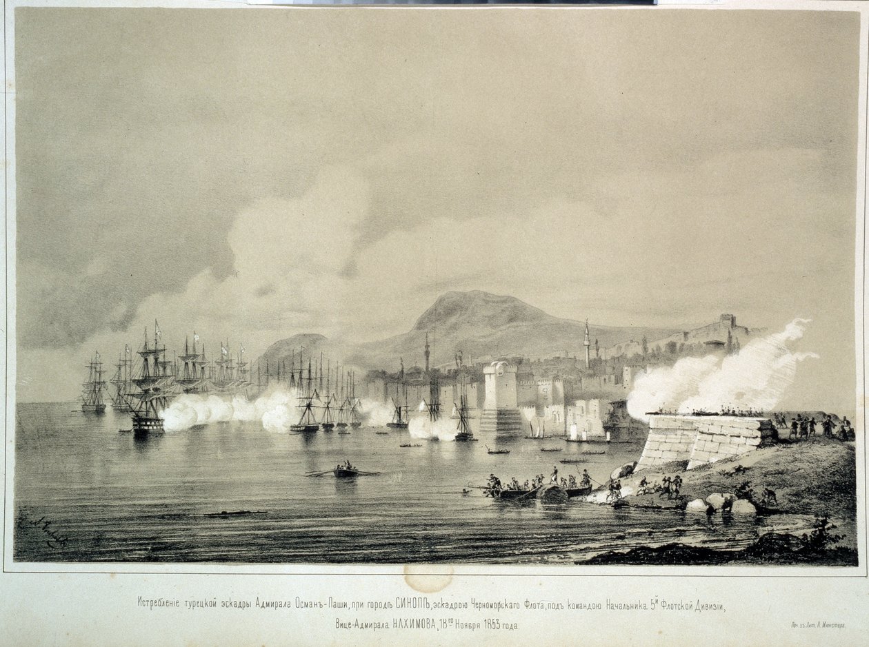 La bataille de Sinop le 30 novembre 1853 - Georg Wilhelm Timm