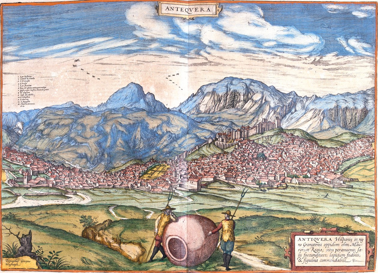 Antequera, Espagne - Georg and Hogenberg Franz (1535 90) Braun