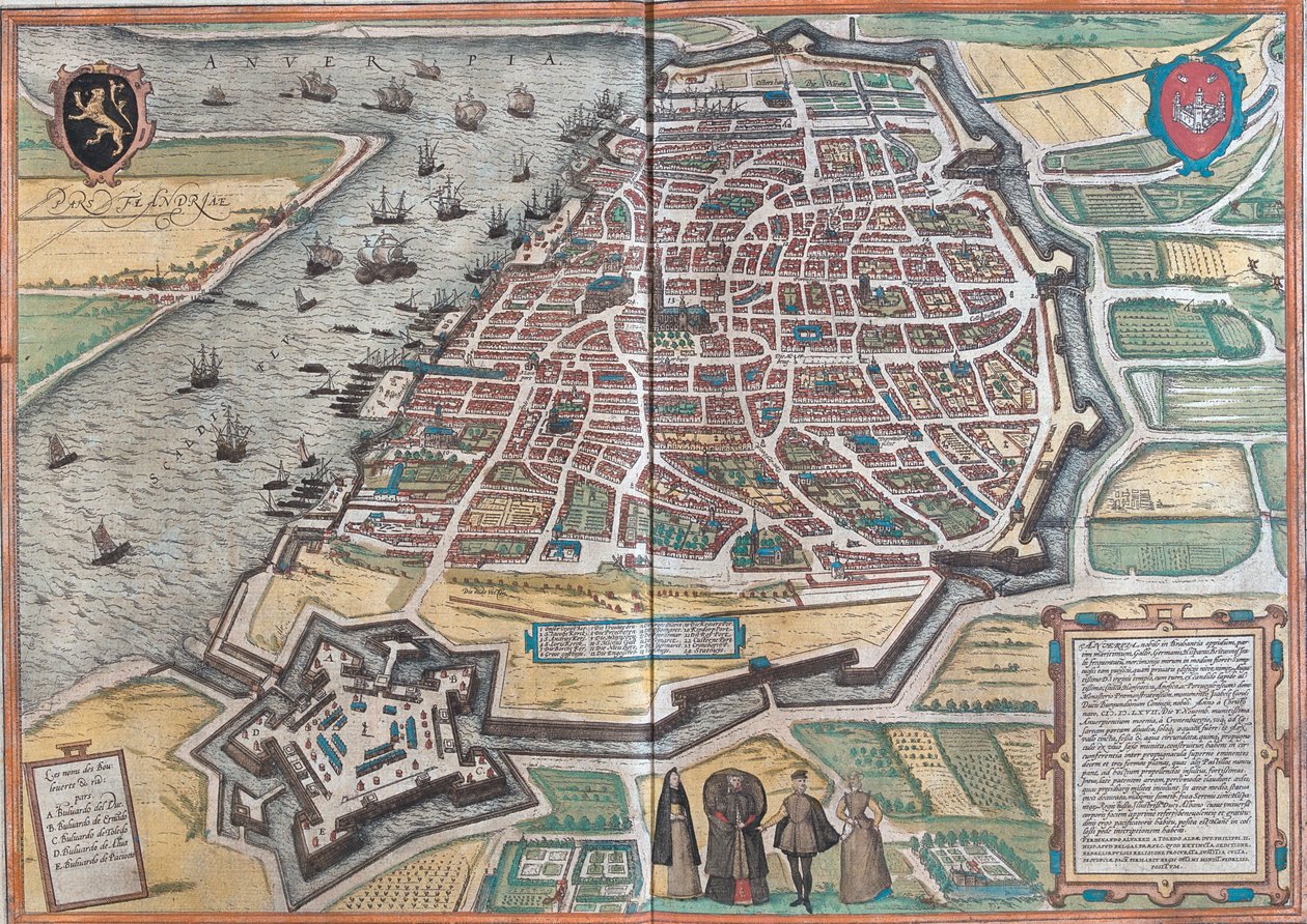 Anvers, Belgique - Georg and Hogenberg Franz (1535 90) Braun