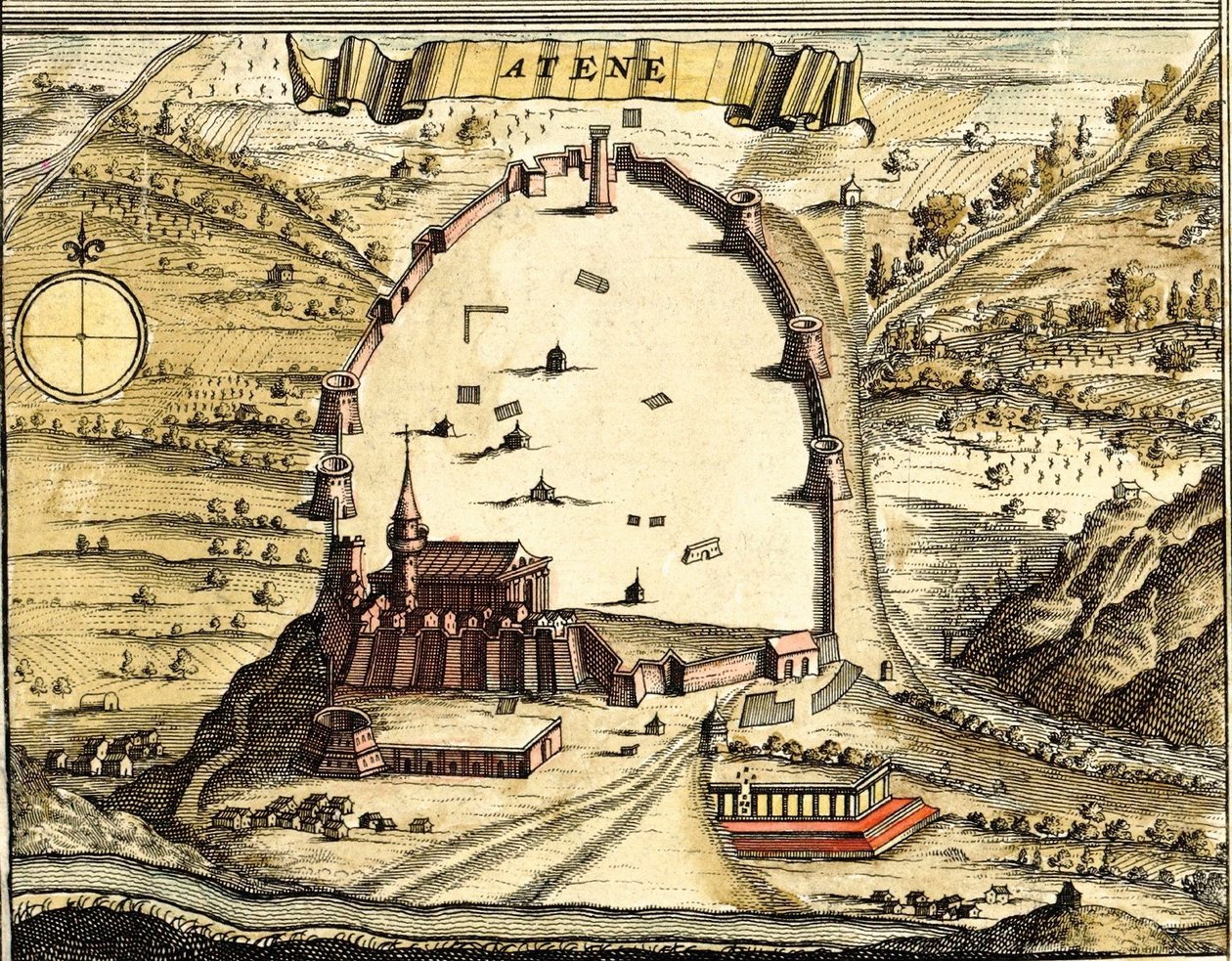 Athènes, Grèce - Georg and Hogenberg Franz (1535 90) Braun