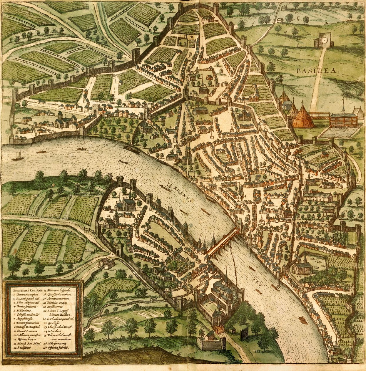 Bâle, Bâle, Suisse - Georg and Hogenberg Franz (1535 90) Braun