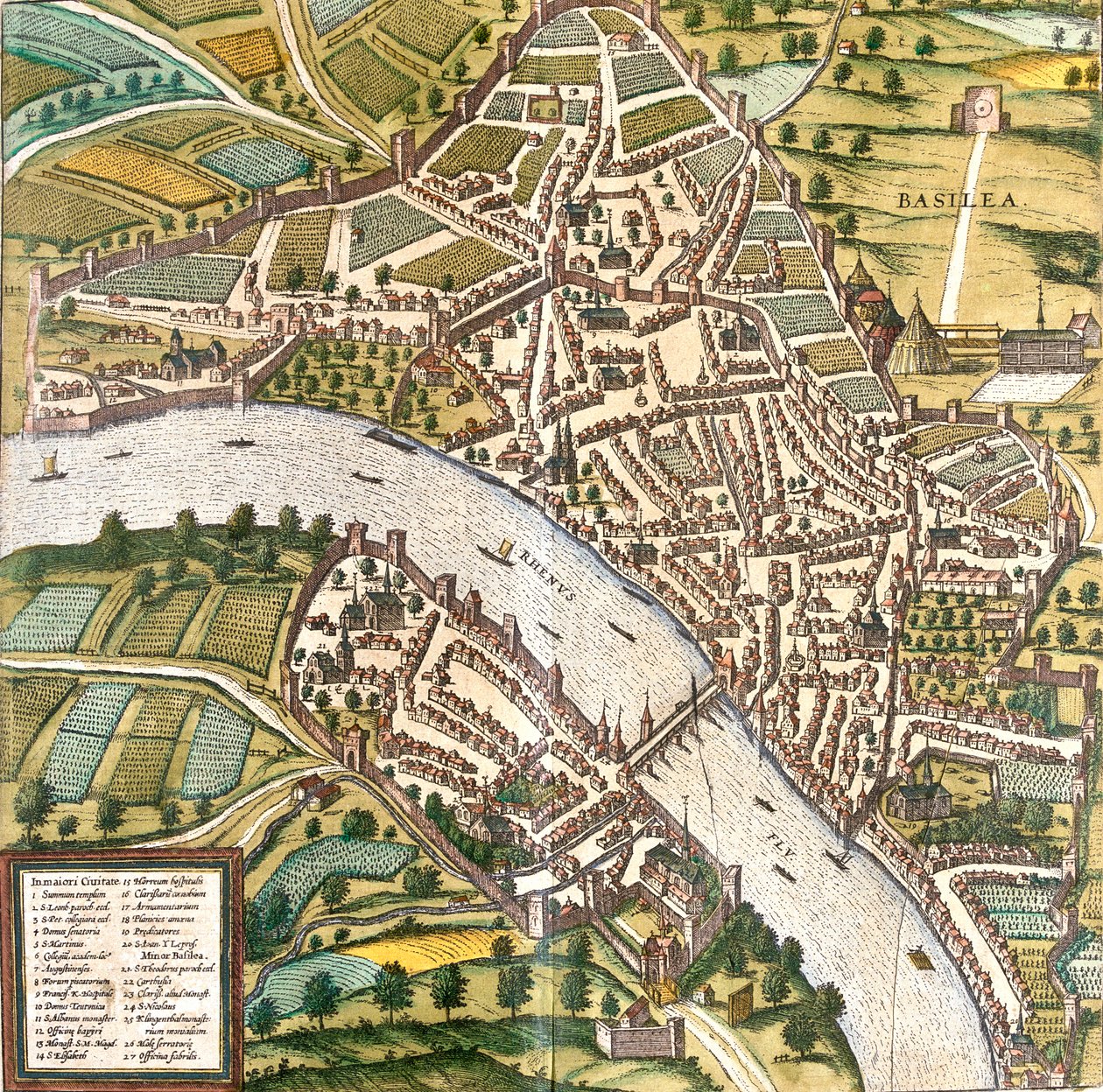Bâle, Suisse - Georg and Hogenberg Franz (1535 90) Braun