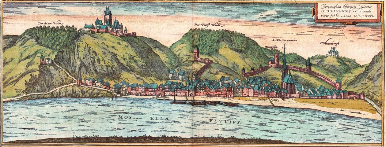 Cochem - Georg and Hogenberg Franz (1535 90) Braun