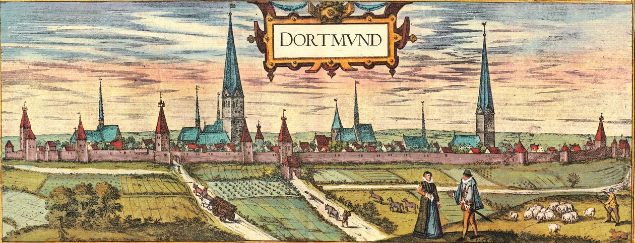 Dortmund - Georg and Hogenberg Franz (1535-90) Braun