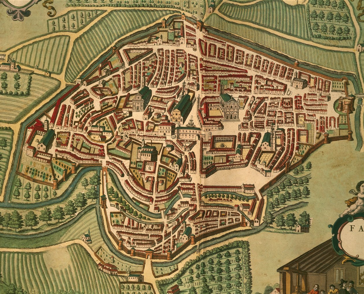 Fabriano du Civitates Orbis Terrarum par Georg Braun - Georg Braun and Hogenberg Franz