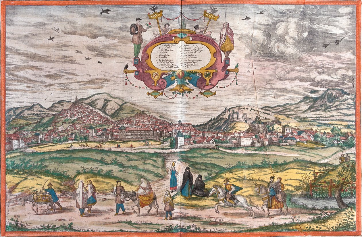 Grenade, Espagne - Georg and Hogenberg Franz (1535 90) Braun
