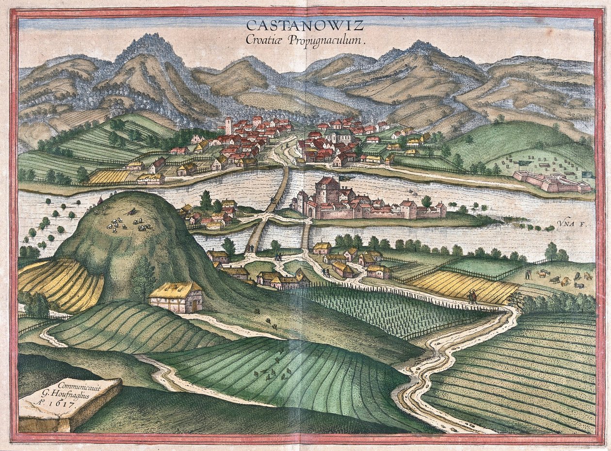 Kostajnica, Croatie - Georg Braun and Hogenberg Franz