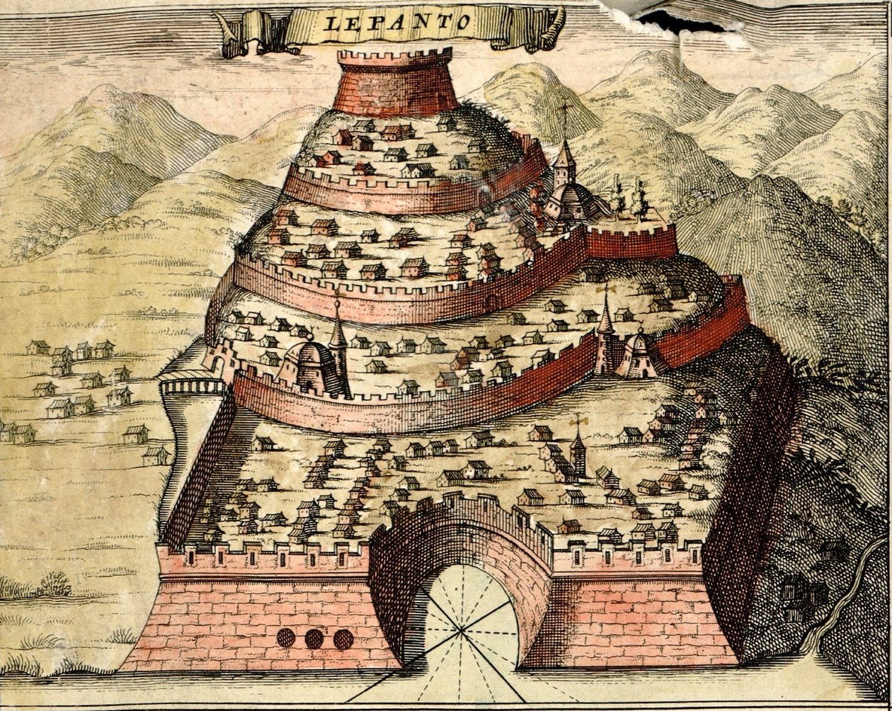 Lépante, Grèce - Georg and Hogenberg Franz (1535-90) Braun