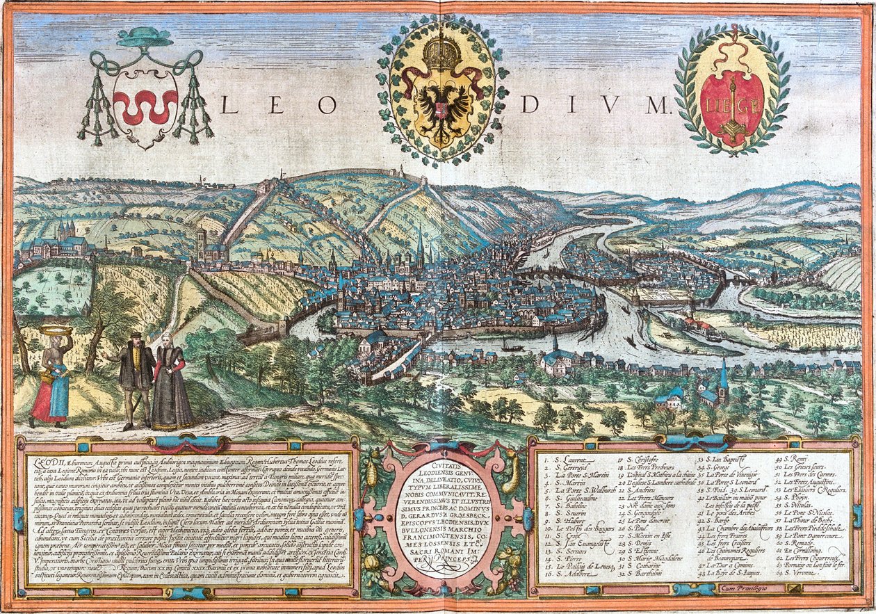 Liège, Belgique - Georg and Hogenberg Franz (1535 90) Braun
