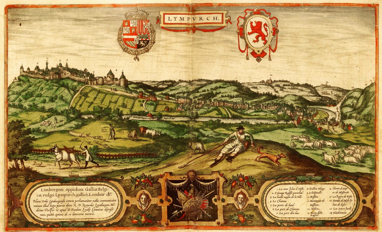 Limbourg, Pays-Bas - Georg and Hogenberg Franz (1535 90) Braun
