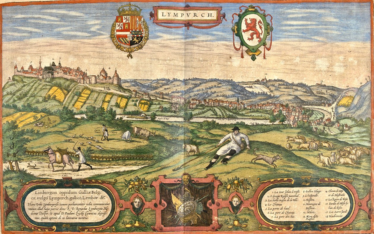 Limbourg, Belgique - Georg and Hogenberg Franz (1535 90) Braun